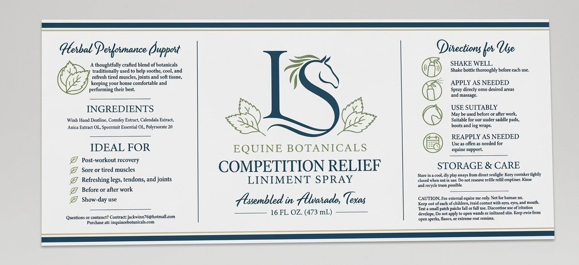 LS Equine Botanicals-Competition Relief