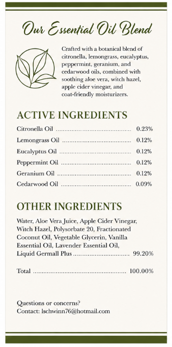 LS Equine Botanicals- Fly Spray